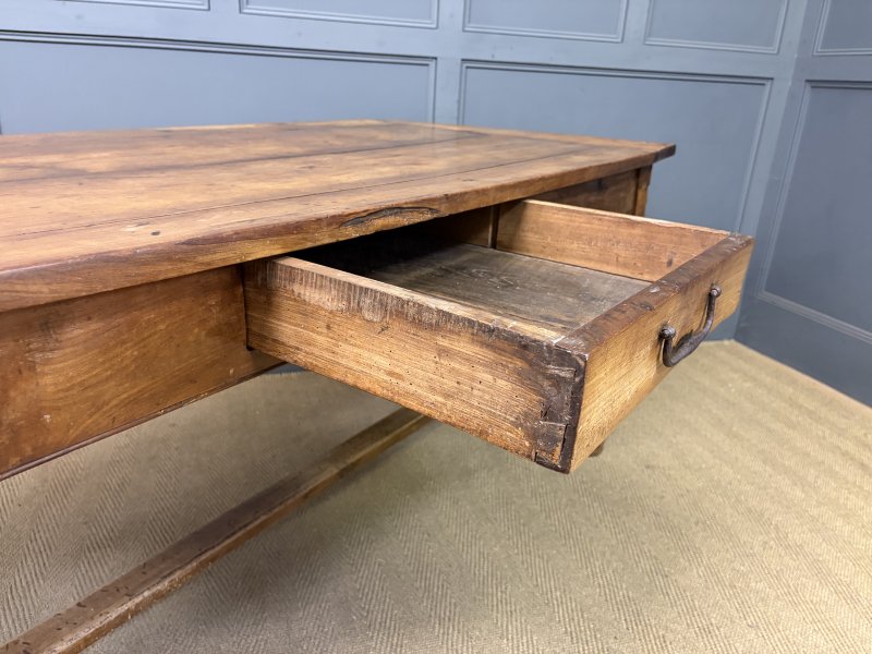 Early 19th Century Fruitwood Refectory Farmhouse Table - Image 15
