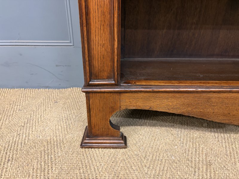 Arts & Crafts Oak Open Bookcase - Image 7