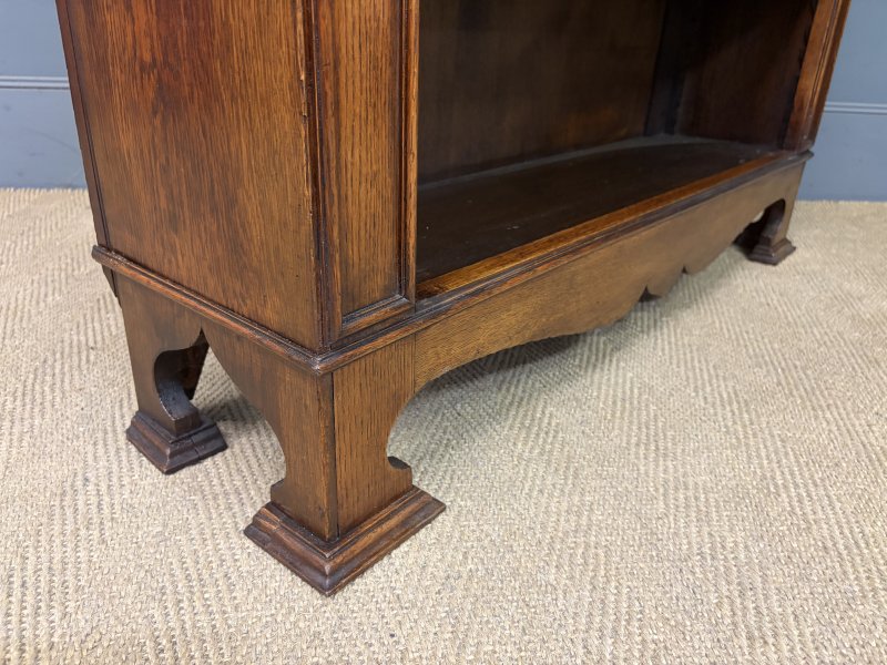 Arts & Crafts Oak Open Bookcase - Image 10