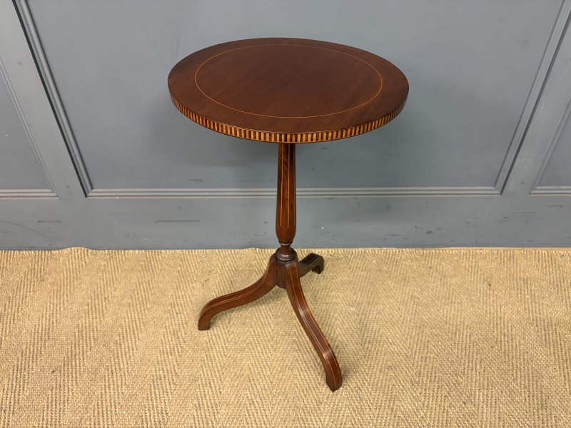 Edwardian Inlaid Mahogany Wine Table