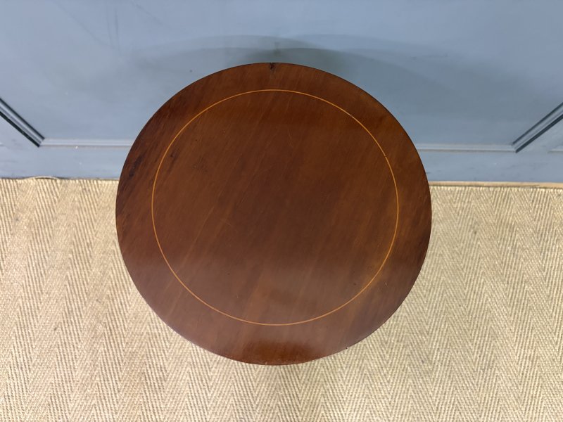 Edwardian Inlaid Mahogany Wine Table - Image 5