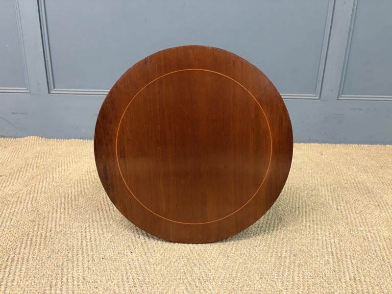 Edwardian Inlaid Mahogany Wine Table - Image 3