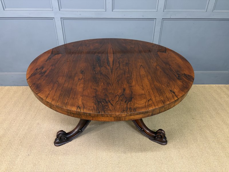 Victorian Rosewood Loo Table - Image 13