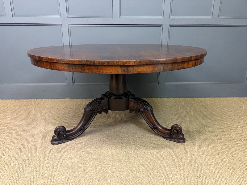 Victorian Rosewood Loo Table - Image 16