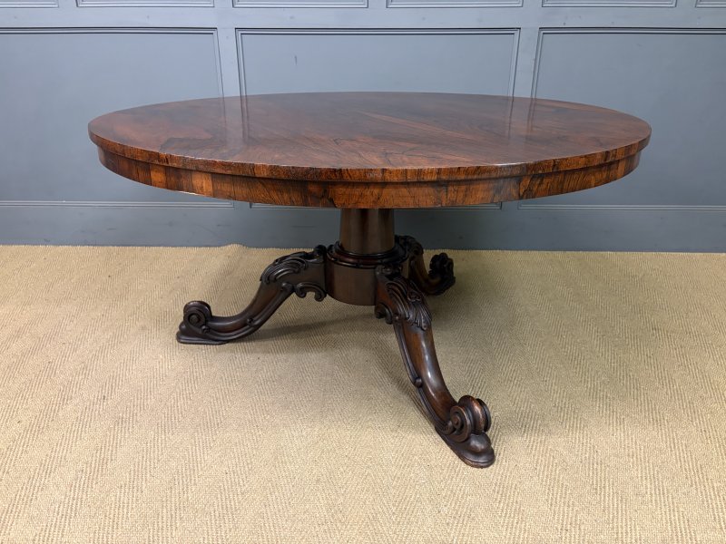 Victorian Rosewood Loo Table - Image 5