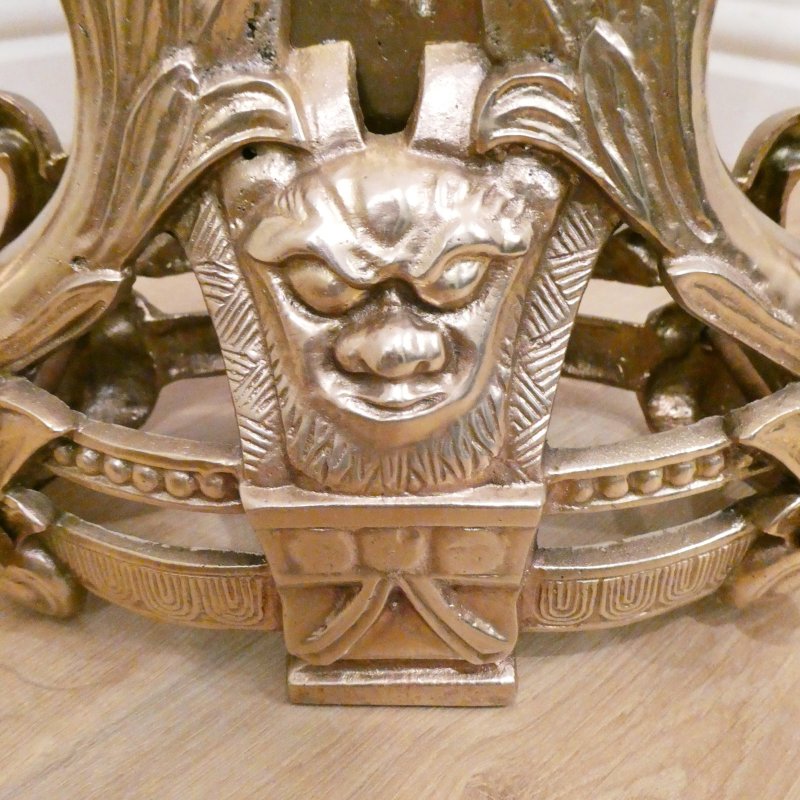 French Brass Peacock Fire Guard - Image 12