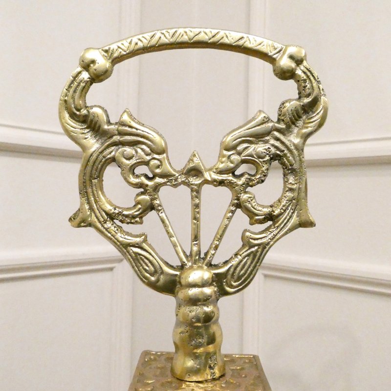 French Brass Peacock Fire Guard - Image 9