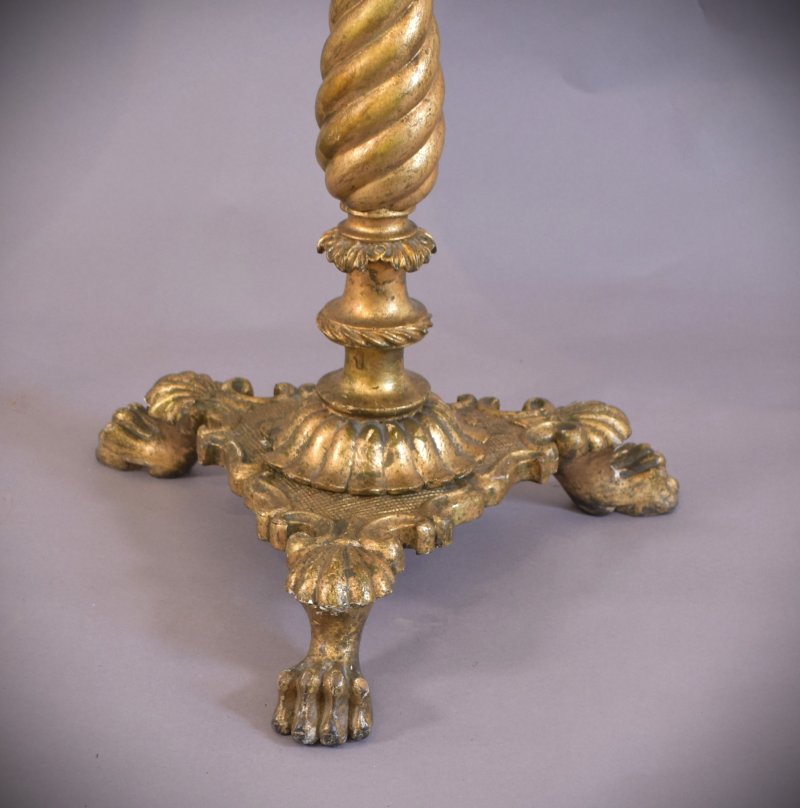 Gilt tri-pod table - Image 8