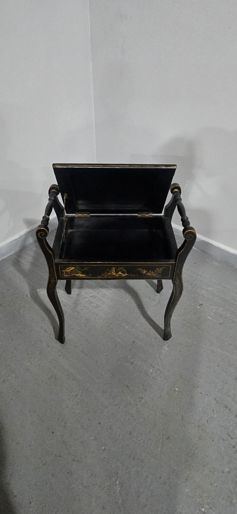 Good Chinoiserie Piano Stool - Image 6
