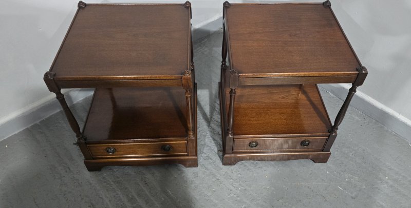 Pair Regency Mahogany Lamp Tables - Image 7