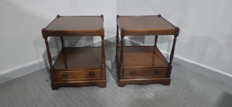 Pair Regency Mahogany Lamp Tables - Image 9