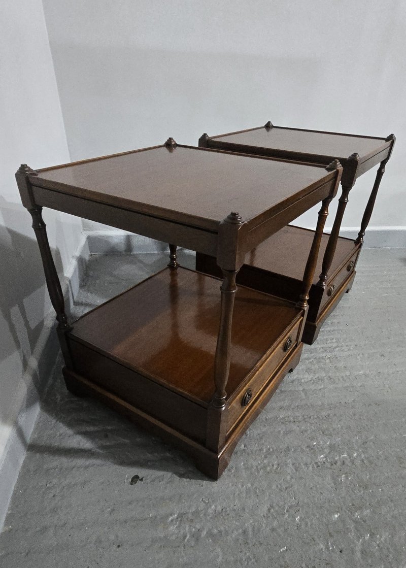Pair Regency Mahogany Lamp Tables - Image 5