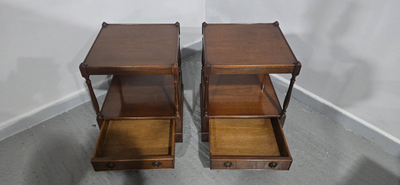 Pair Regency Mahogany Lamp Tables - Image 11