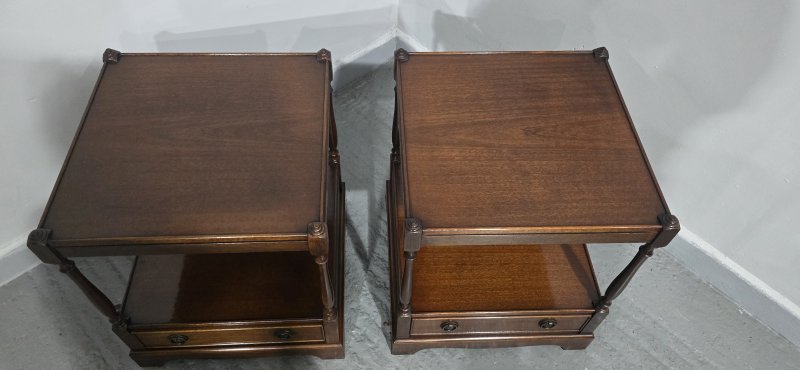 Pair Regency Mahogany Lamp Tables - Image 10