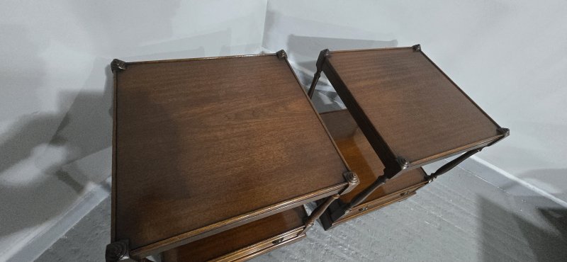 Pair Regency Mahogany Lamp Tables - Image 12