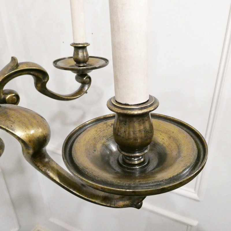 Large Edwardian Brass Chandelier Attributed to Faraday & Son - Image 6