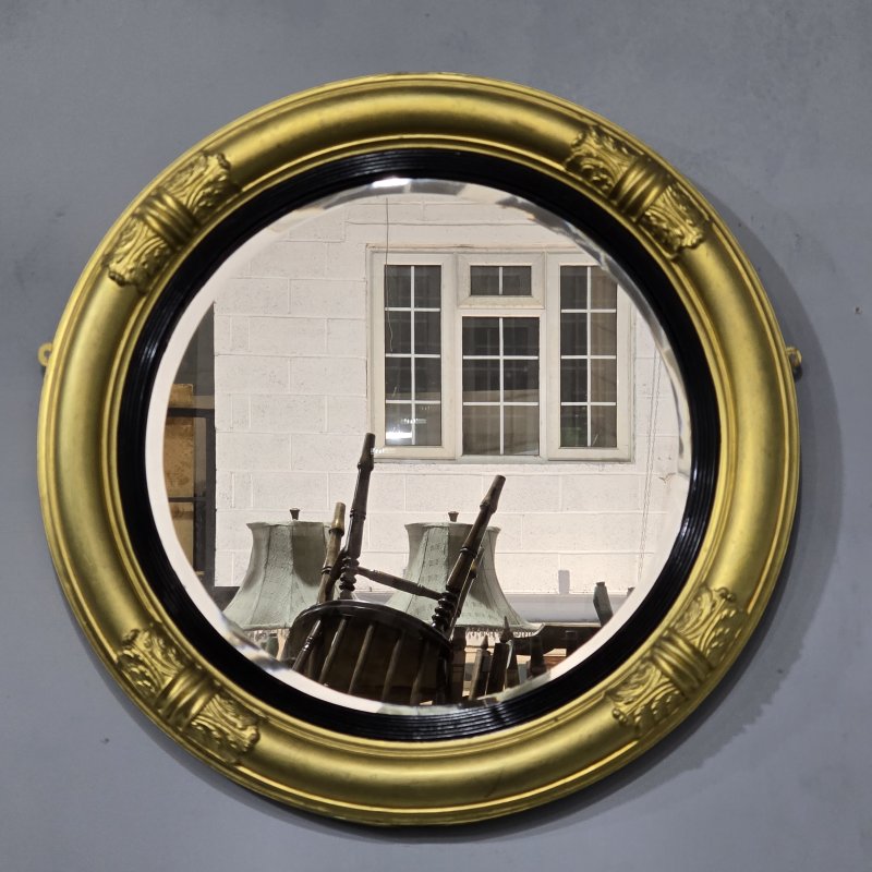 Round Gilt Regency Mirror - Image 6