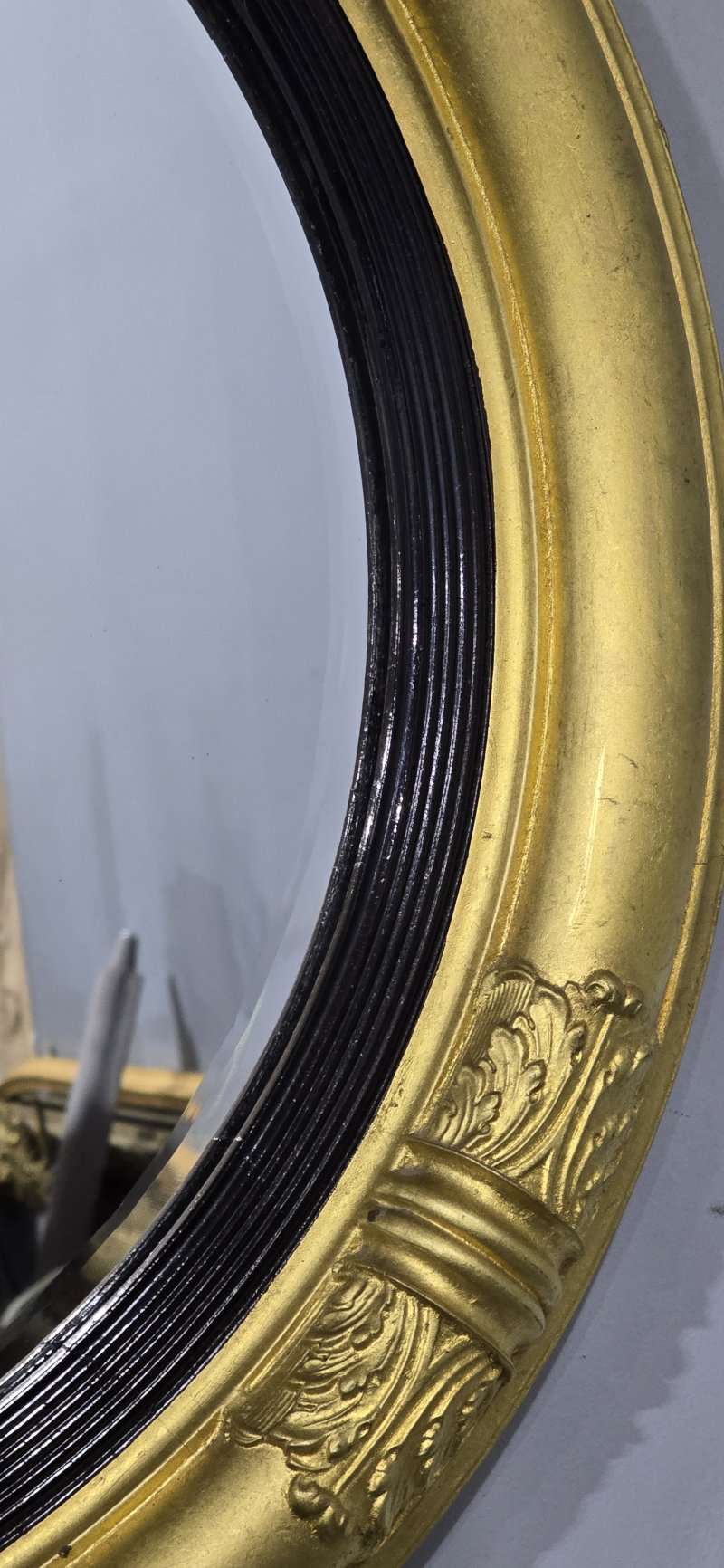 Round Gilt Regency Mirror - Image 7