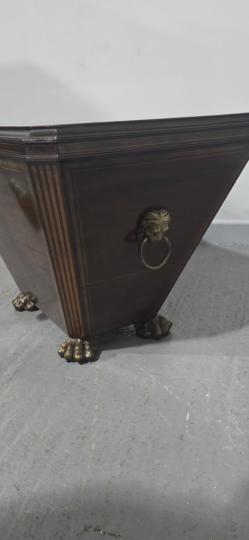 Inlaid Mahogany Wine Cooler by Edwards and Roberts - Image 5