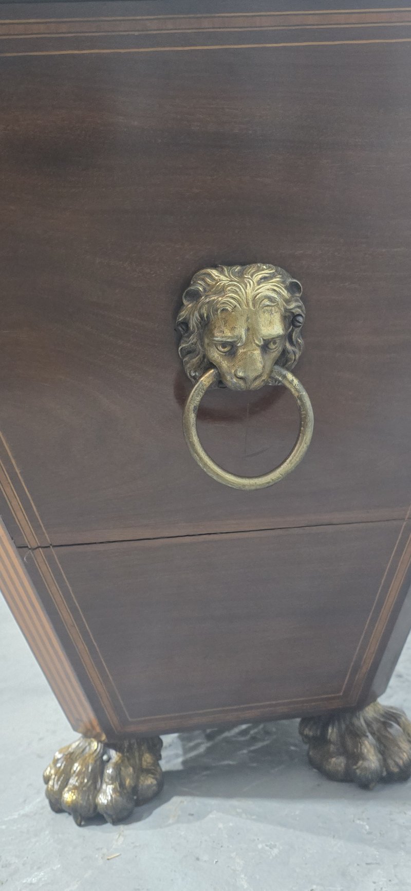 Inlaid Mahogany Wine Cooler by Edwards and Roberts - Image 6