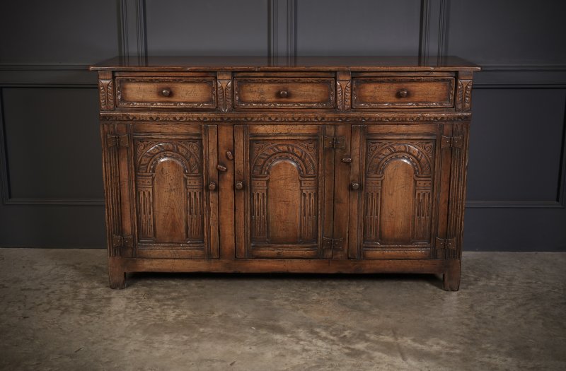Carved Oak Sideboard - Image 3