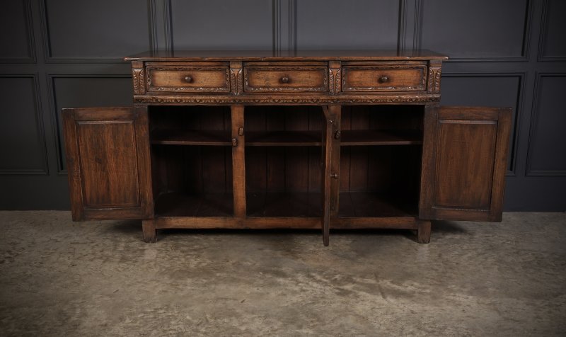 Carved Oak Sideboard - Image 4