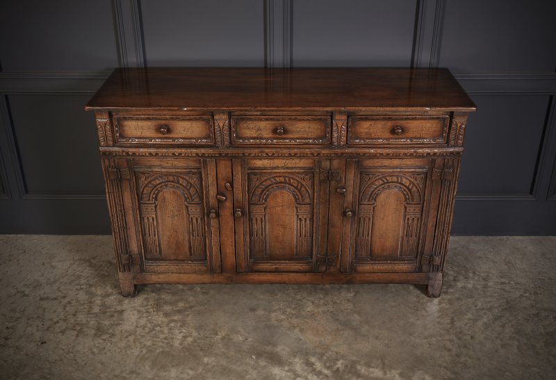 Carved Oak Sideboard - Image 5