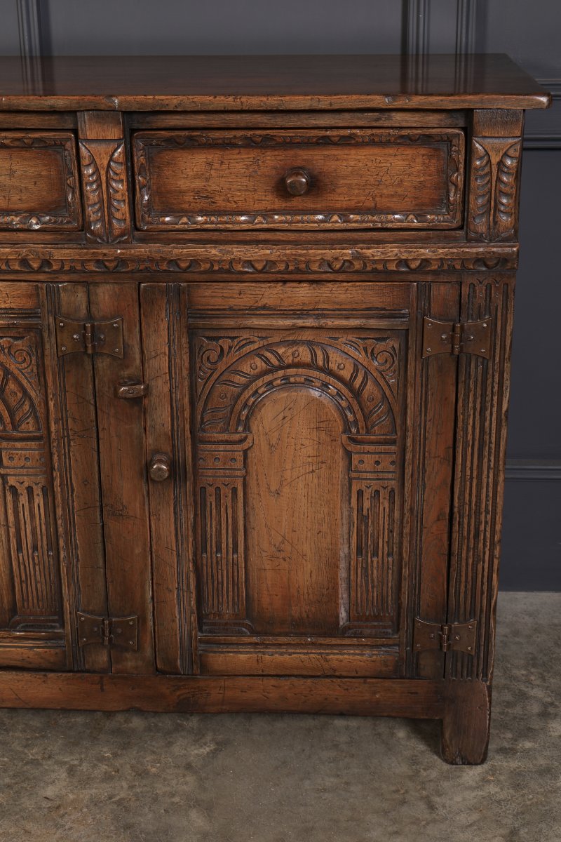 Carved Oak Sideboard - Image 11