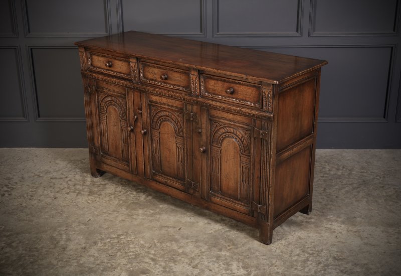 Carved Oak Sideboard - Image 7