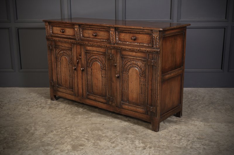 Carved Oak Sideboard - Image 12