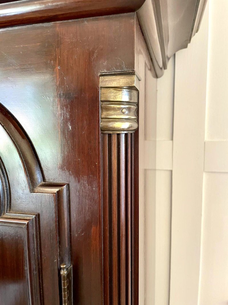 Antique Victorian Mahogany Eight Bell Musical Grandfather Clock by Winsor Bishop Norwich - Image 13