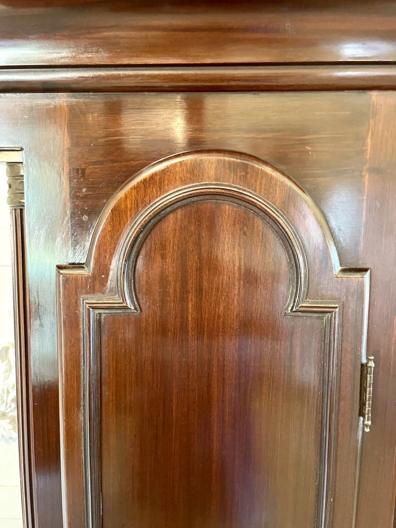 Antique Victorian Mahogany Eight Bell Musical Grandfather Clock by Winsor Bishop Norwich - Image 15