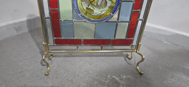 Lovely Brass Fire Screen - Image 4