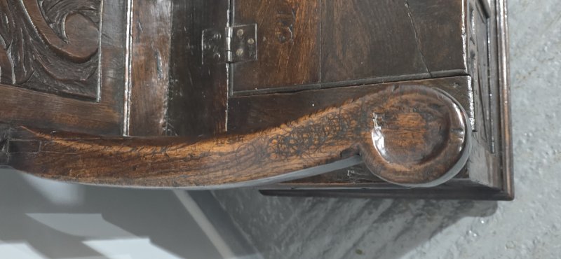 C18th Oak Monks Bench Hall Settle - Image 5