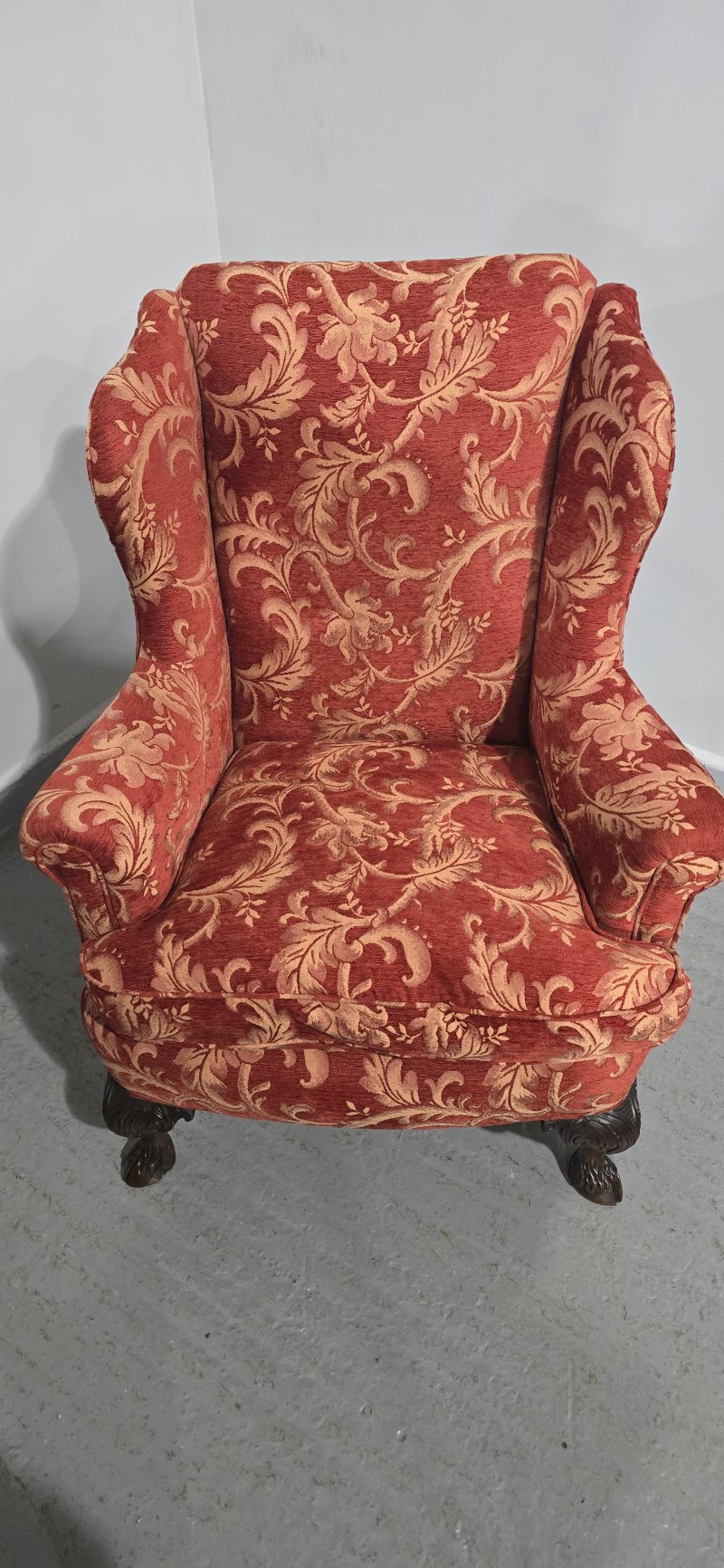 Super Wing Backed Mahogany Chair - Image 13
