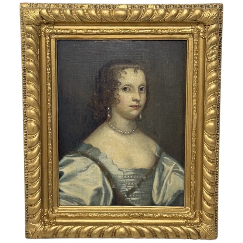 17th Century Oil Portrait of Elizabeth Cavendish, Countess of Devonshire