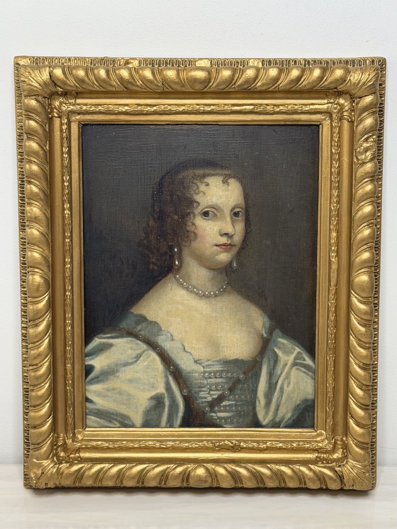 17th Century Oil Portrait of Elizabeth Cavendish, Countess of Devonshire - Image 2