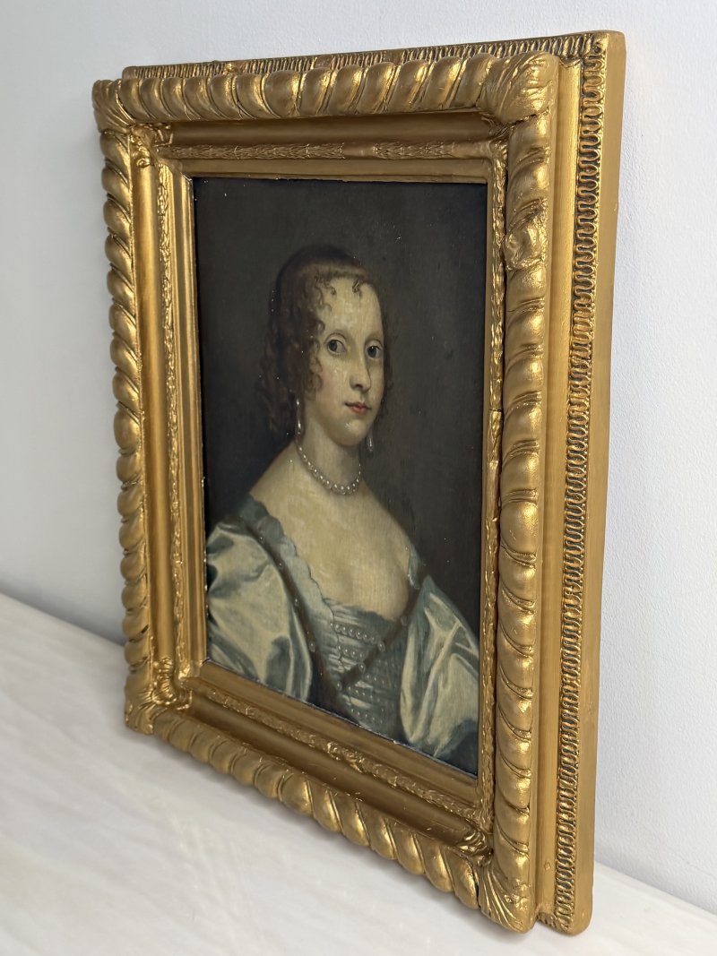 17th Century Oil Portrait of Elizabeth Cavendish, Countess of Devonshire - Image 7