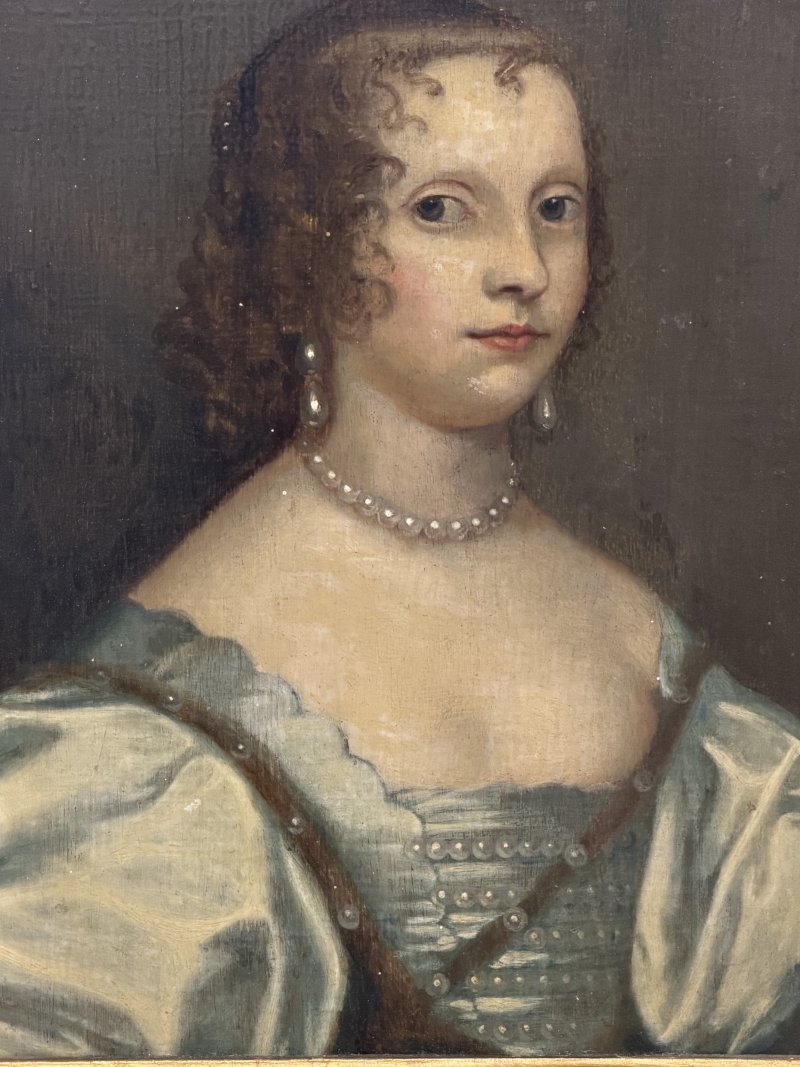17th Century Oil Portrait of Elizabeth Cavendish, Countess of Devonshire - Image 12