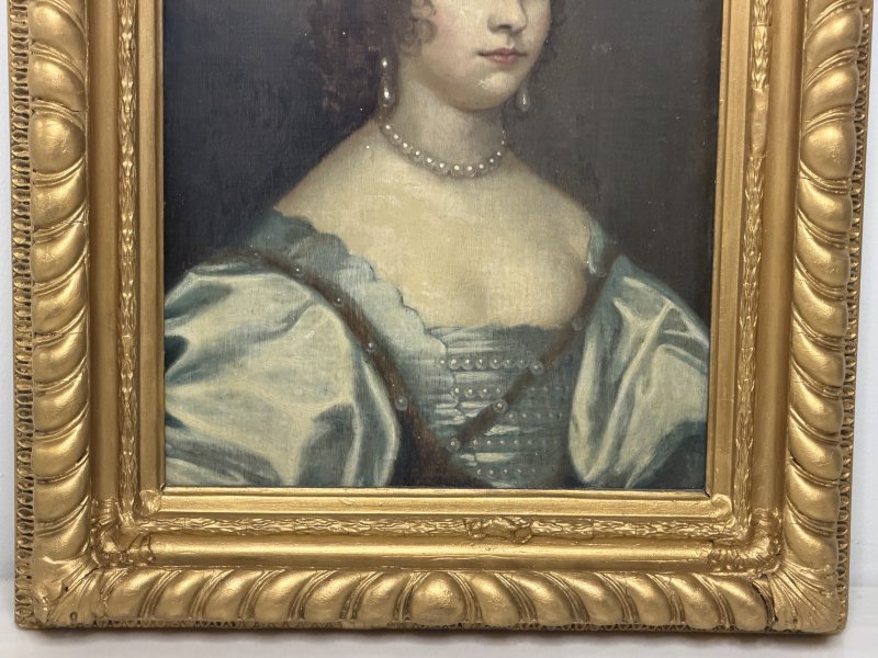 17th Century Oil Portrait of Elizabeth Cavendish, Countess of Devonshire - Image 10