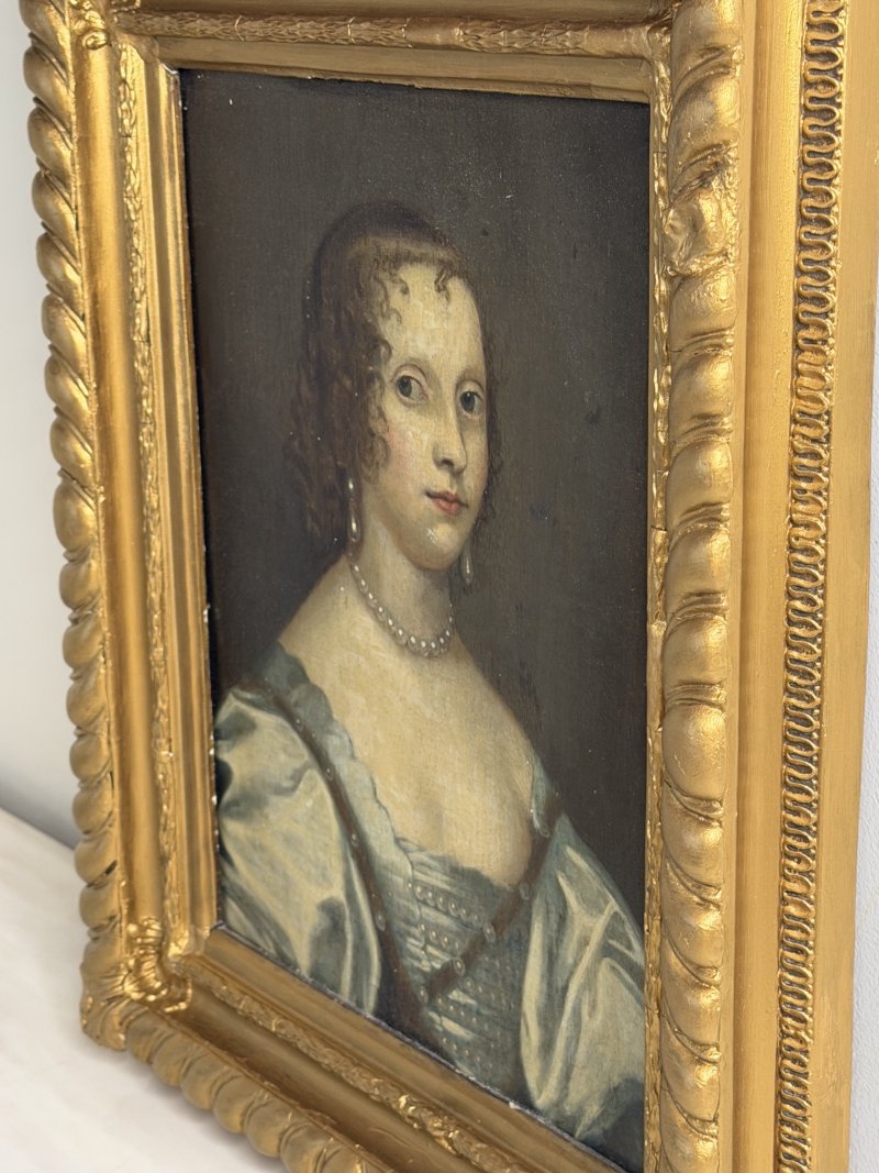 17th Century Oil Portrait of Elizabeth Cavendish, Countess of Devonshire - Image 4