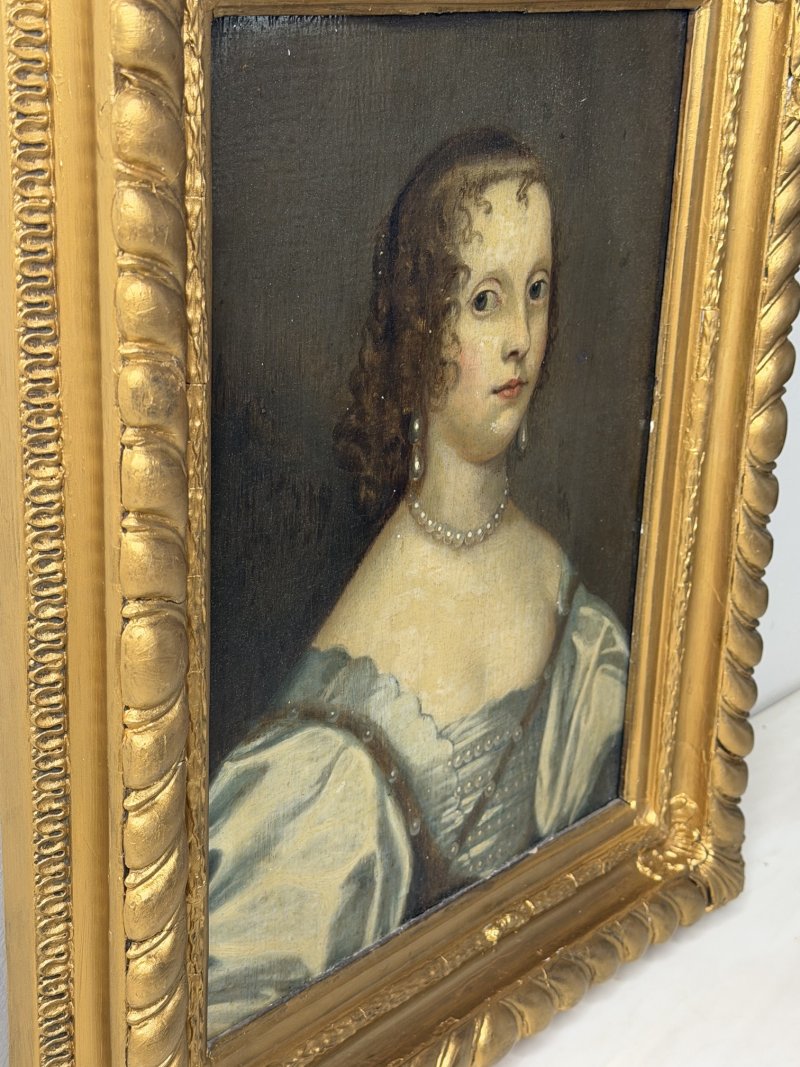 17th Century Oil Portrait of Elizabeth Cavendish, Countess of Devonshire - Image 8