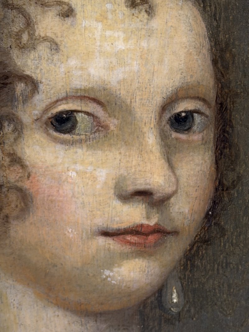 17th Century Oil Portrait of Elizabeth Cavendish, Countess of Devonshire - Image 15