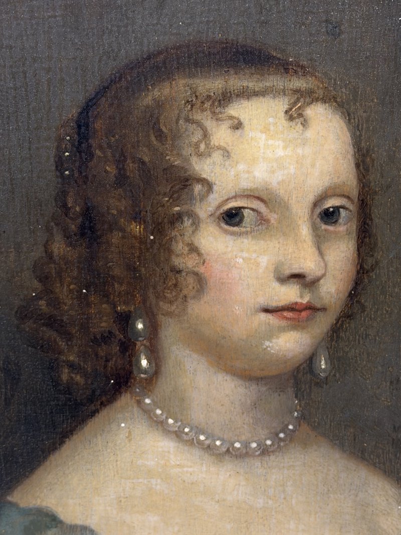 17th Century Oil Portrait of Elizabeth Cavendish, Countess of Devonshire - Image 14