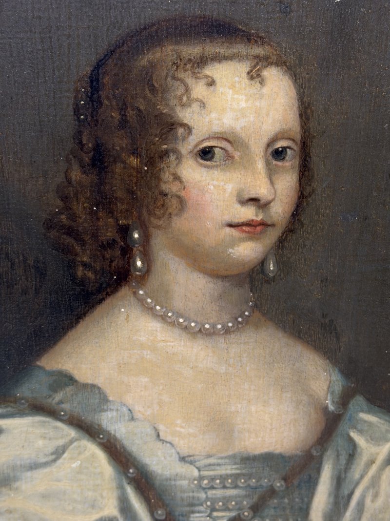 17th Century Oil Portrait of Elizabeth Cavendish, Countess of Devonshire - Image 19