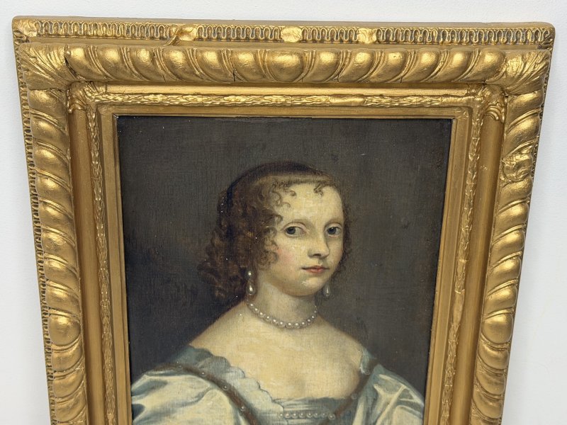 17th Century Oil Portrait of Elizabeth Cavendish, Countess of Devonshire - Image 17