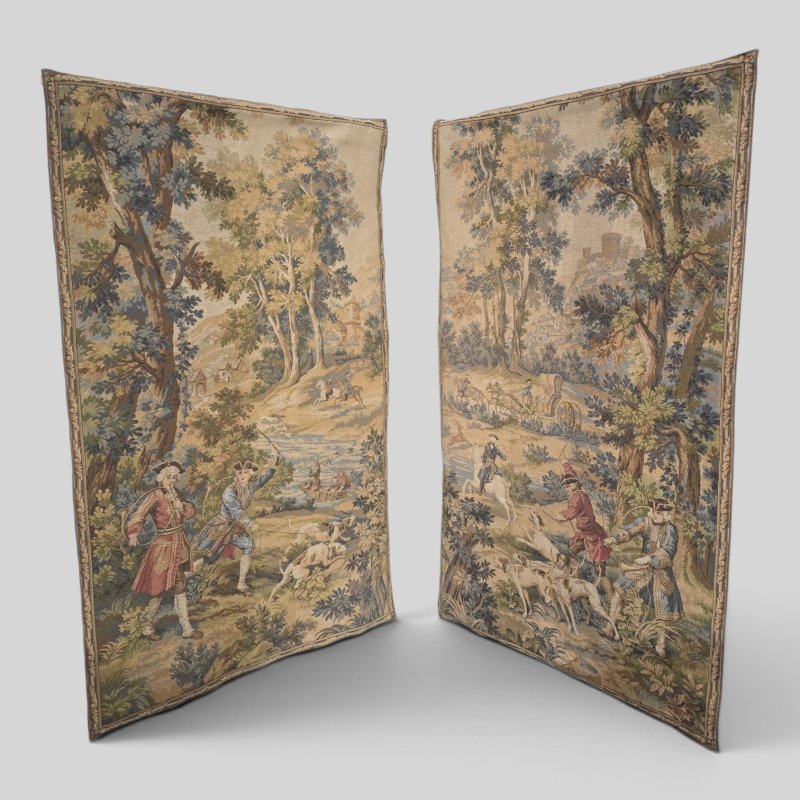 Very Good Pair French Tapestries