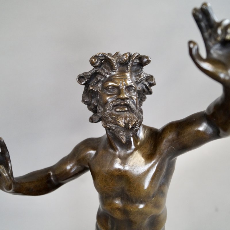 Late C19th Italian Bronze ‘Grand Tour’ Souvenir Of A Dancing Fawn - Image 2