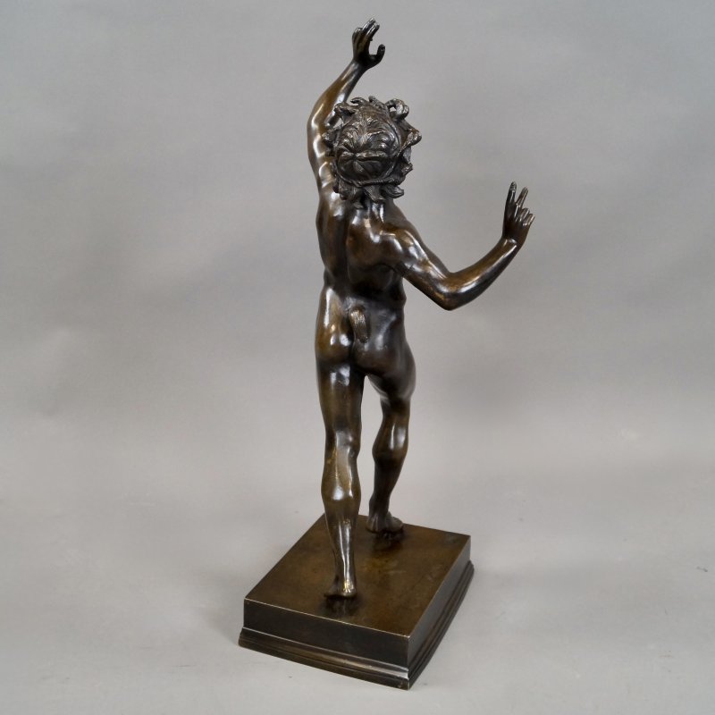 Late C19th Italian Bronze ‘Grand Tour’ Souvenir Of A Dancing Fawn - Image 4