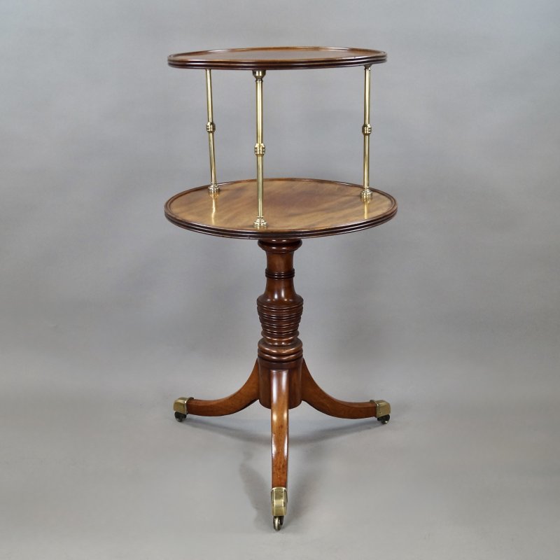 A Fine Regency Mahogany Dumb Waiter - Image 6
